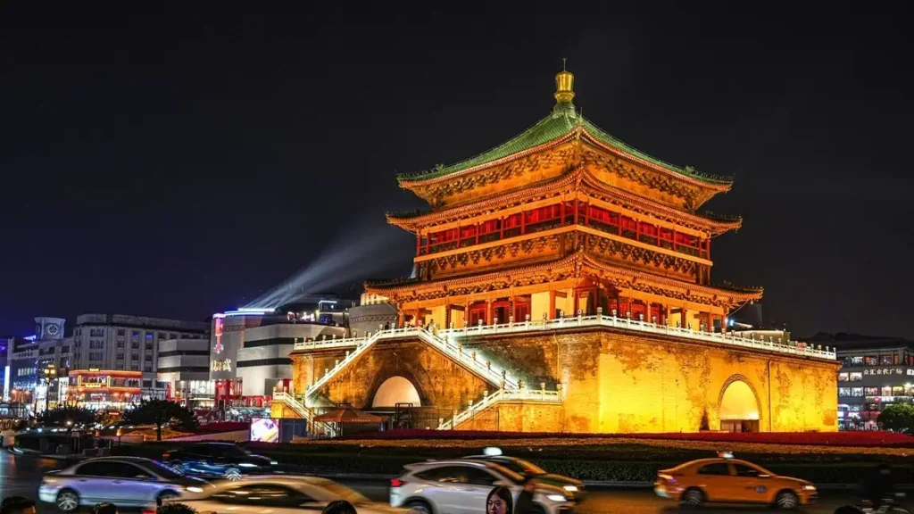 Places to Visit in Xi'an at Night: Bell Tower