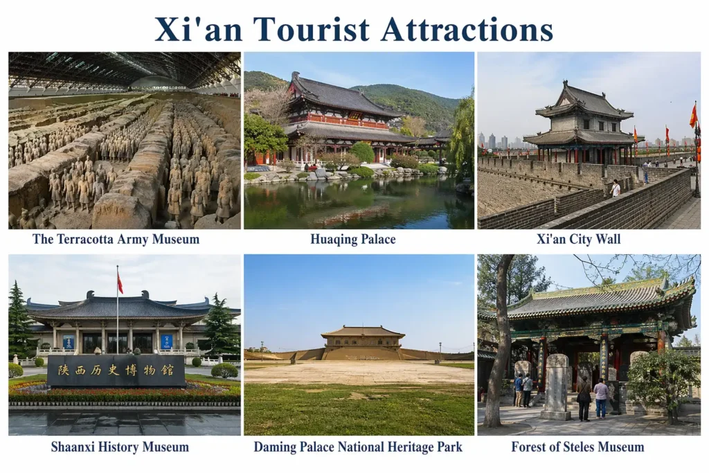 Tourist Attractions in Xi'an: The Terracotta Army, Huaqing Palace, and the Ancient City Wall