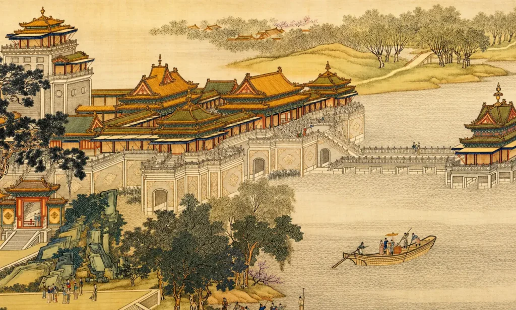 Just how prosperous was Xi'an china history: majestic palaces, and boats gliding across the water