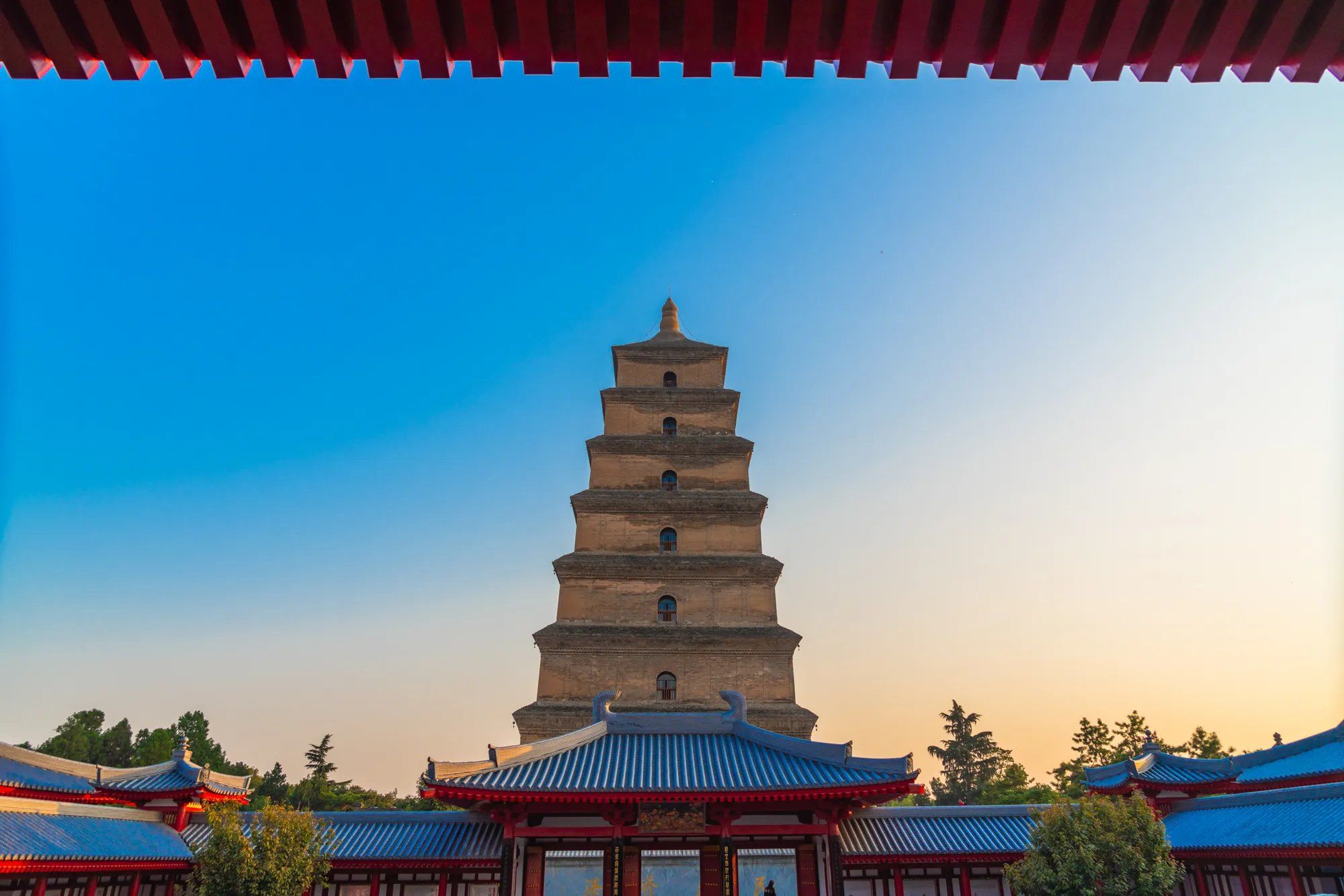 Inside the big wild goose pagoda