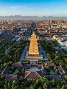 Xian What to See: Big Wild Goose Pagoda · Da Ci'en Temple