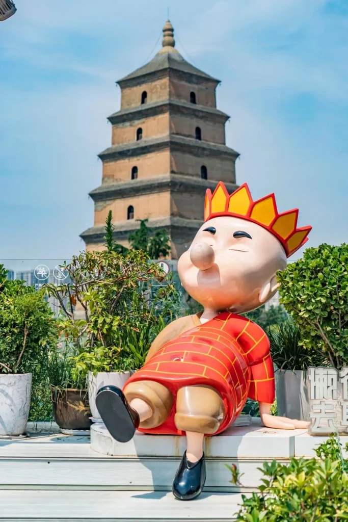 A Prime Spot to Overlook the Big Wild Goose Pagoda