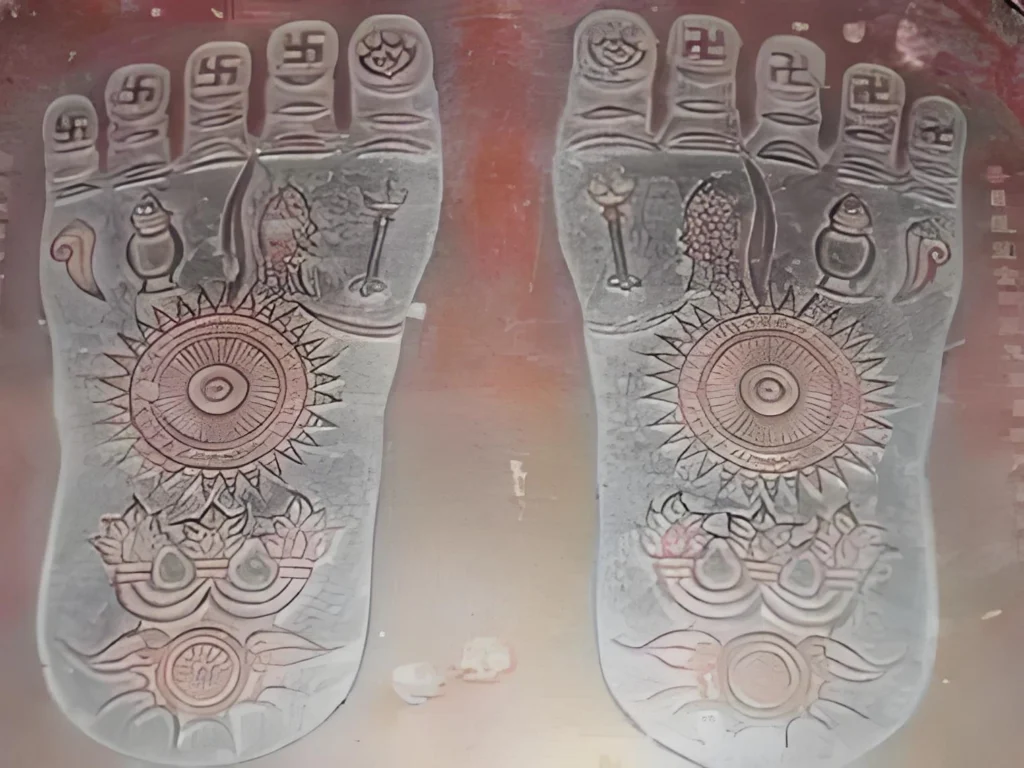 Fifth Floor: Stele Depicting the Footprints of Shakyamuni Buddha