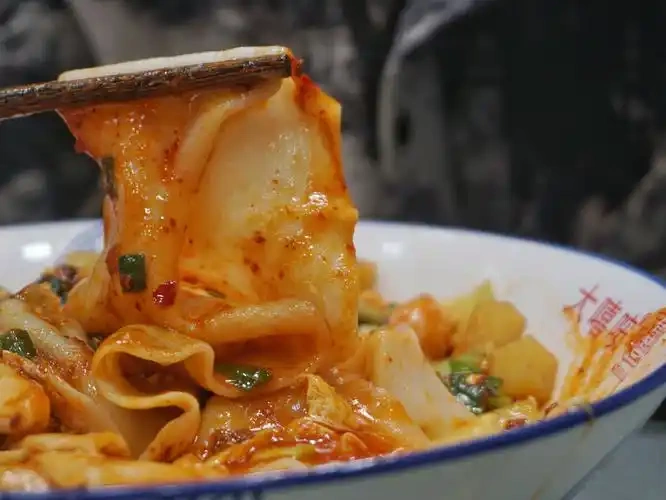 Xi’an famous Hand Pulled Noodles: Biangbiang Noodles