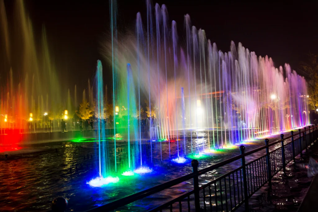 Big Wild Goose Pagoda Fountain Show