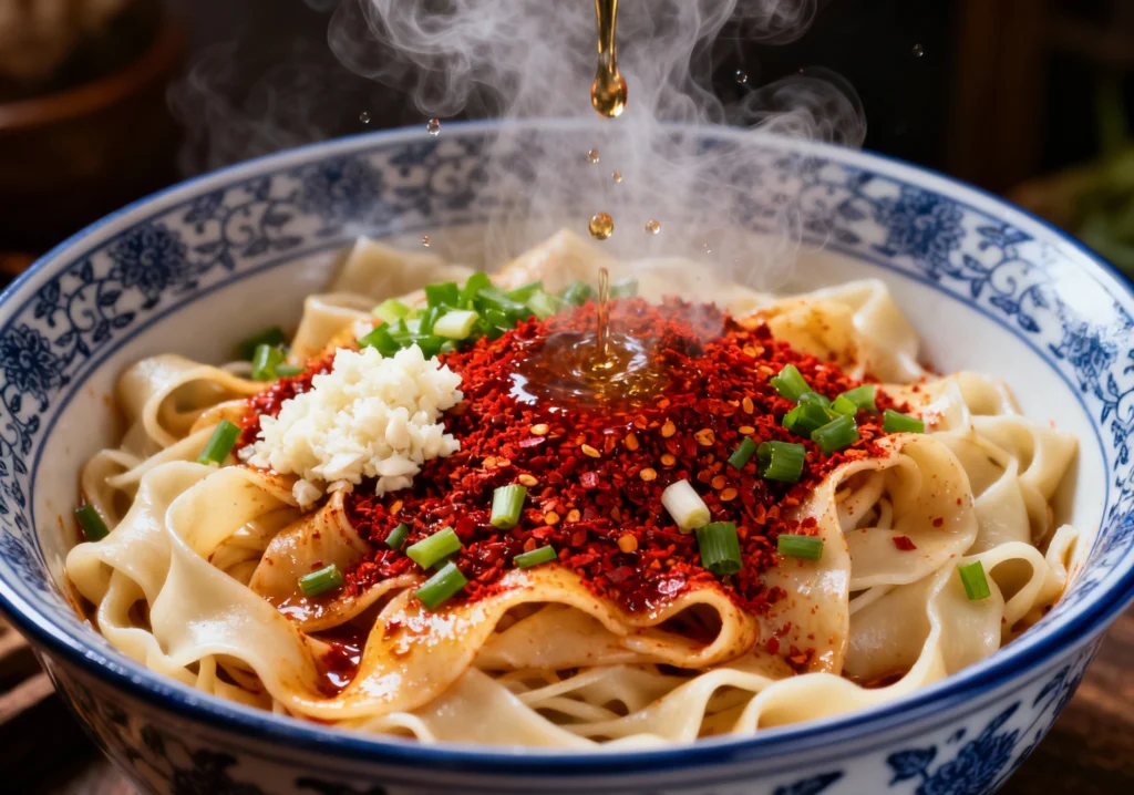 Xi’an Youpo Mian (Oil-Drizzled Noodles)