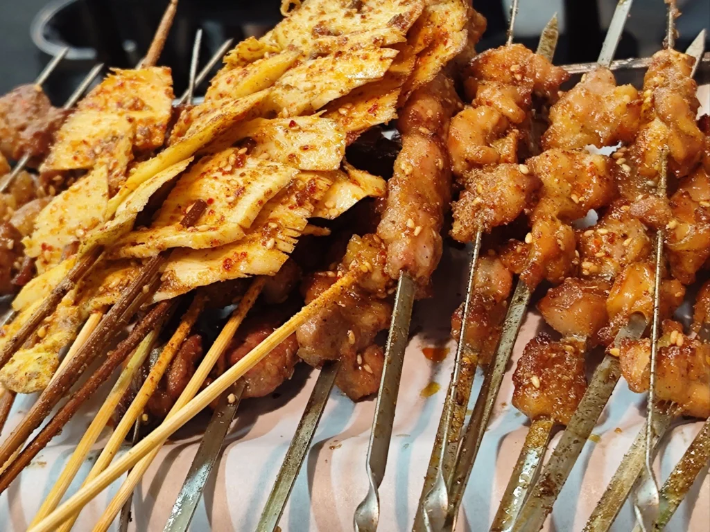 Xi'an Muslim Street Food : Skewered Meat