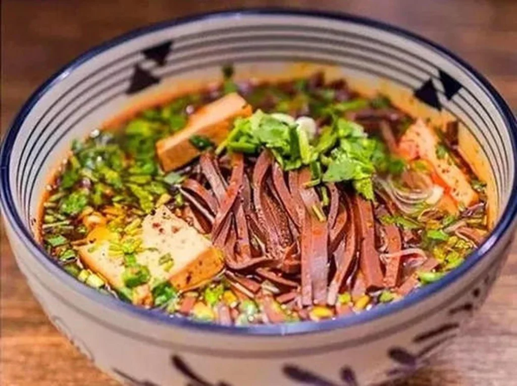 Mutton Blood and Glass Noodle Soup